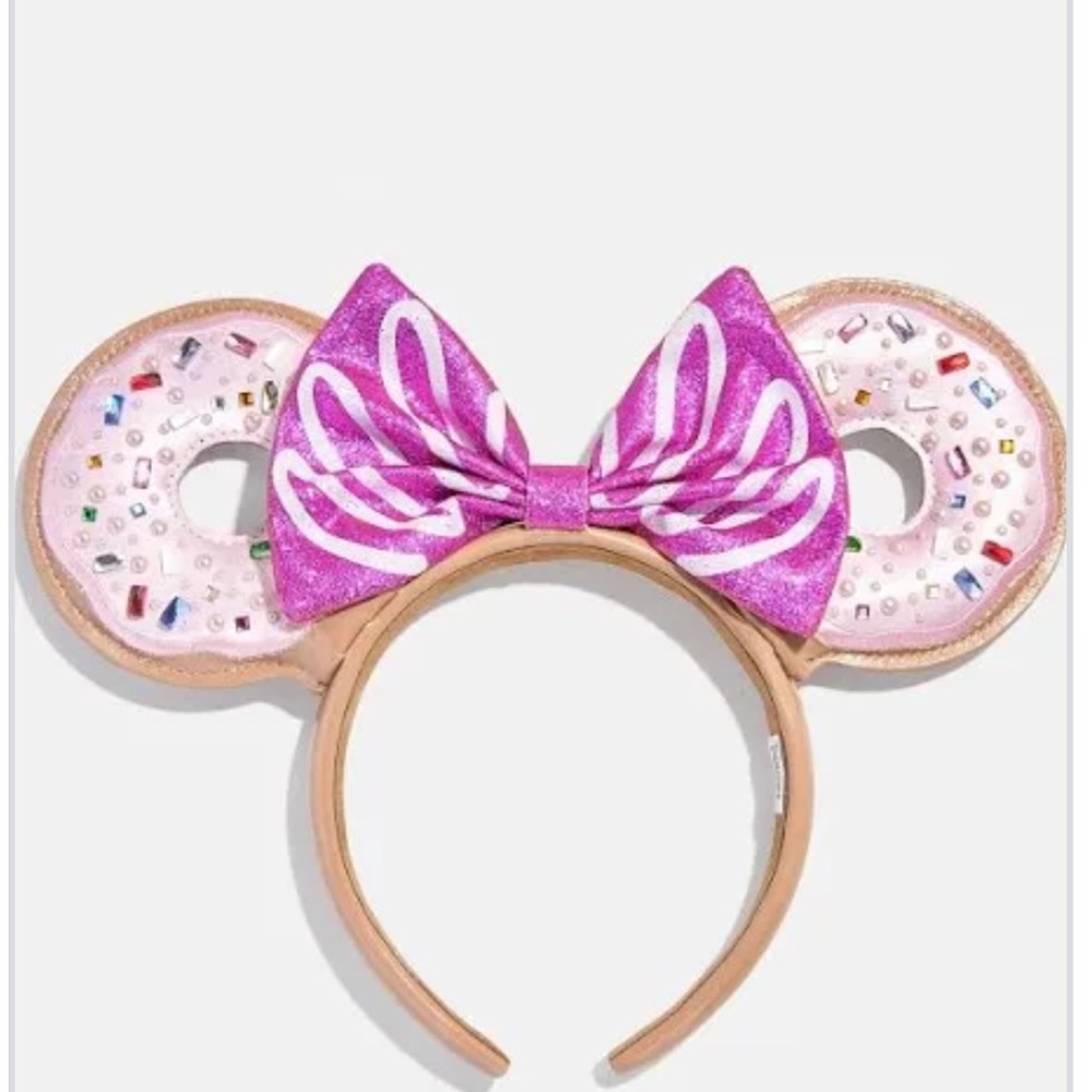 BaubleBar Pink and Tan Donut Headband